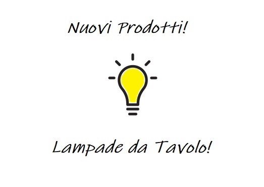 Novità! Ampliata offerta categoria “Noleggio Lampade da Tavolo”!