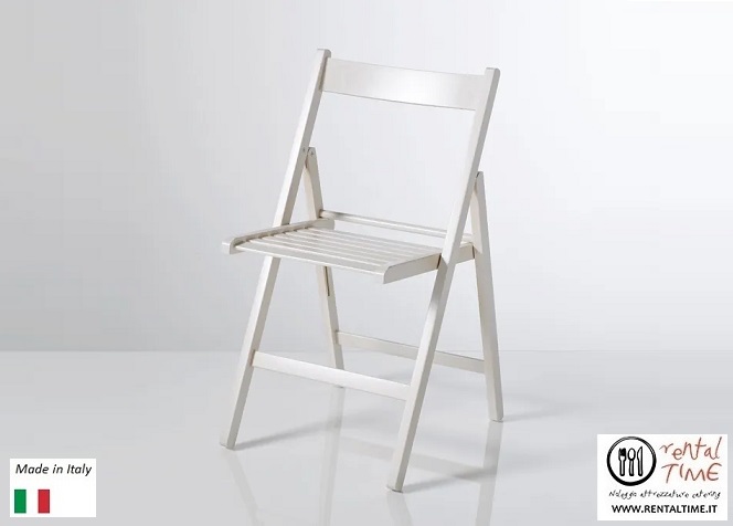 Noleggio sedia pieghevole in legno per esterni - NoleggioDesign